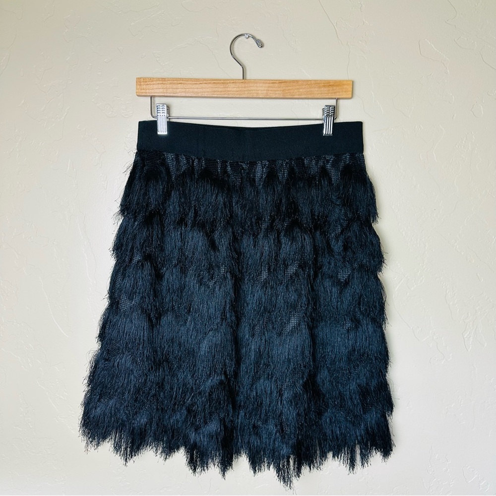 Banana Republic Women’s Black Feather Fringe Mini Skirt and Matching Tunic - Picture 5 of 9